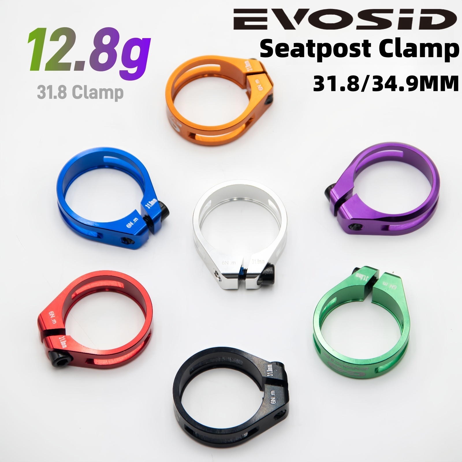 Pipe Clamp Bar - EVOSID MTB Fiets Zadelpenklem 31.8mm Road