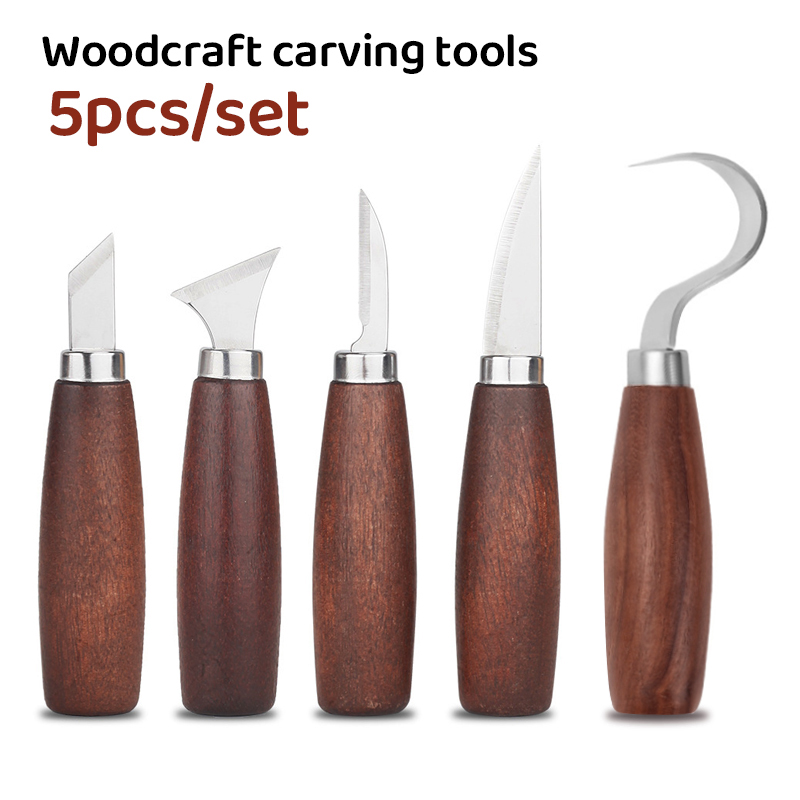 Chisel Set Wood - 5 stks gereedschap voor houtsnijwerk Beitel