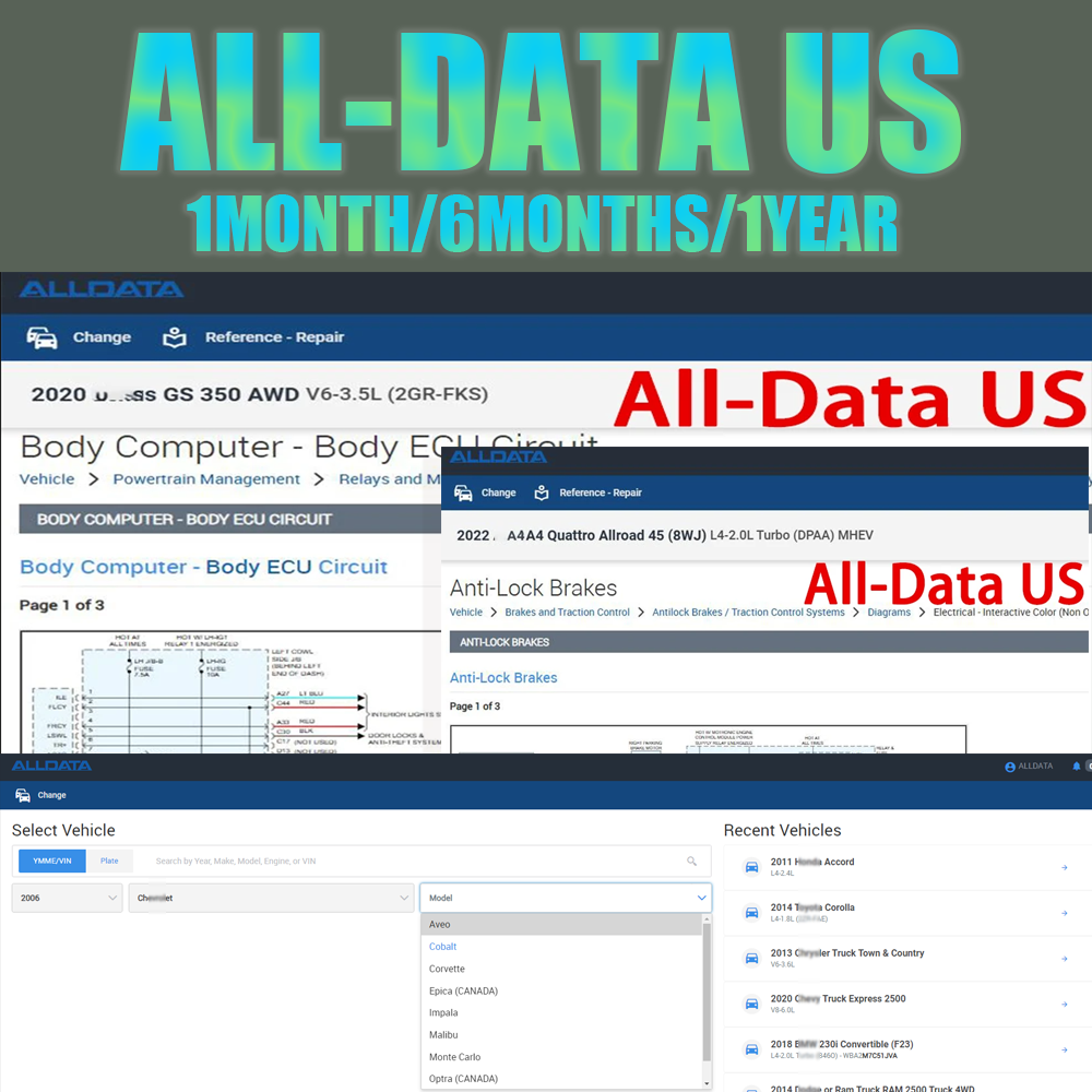 Workshop Tools Online - Nieuwe online login account Alldata US