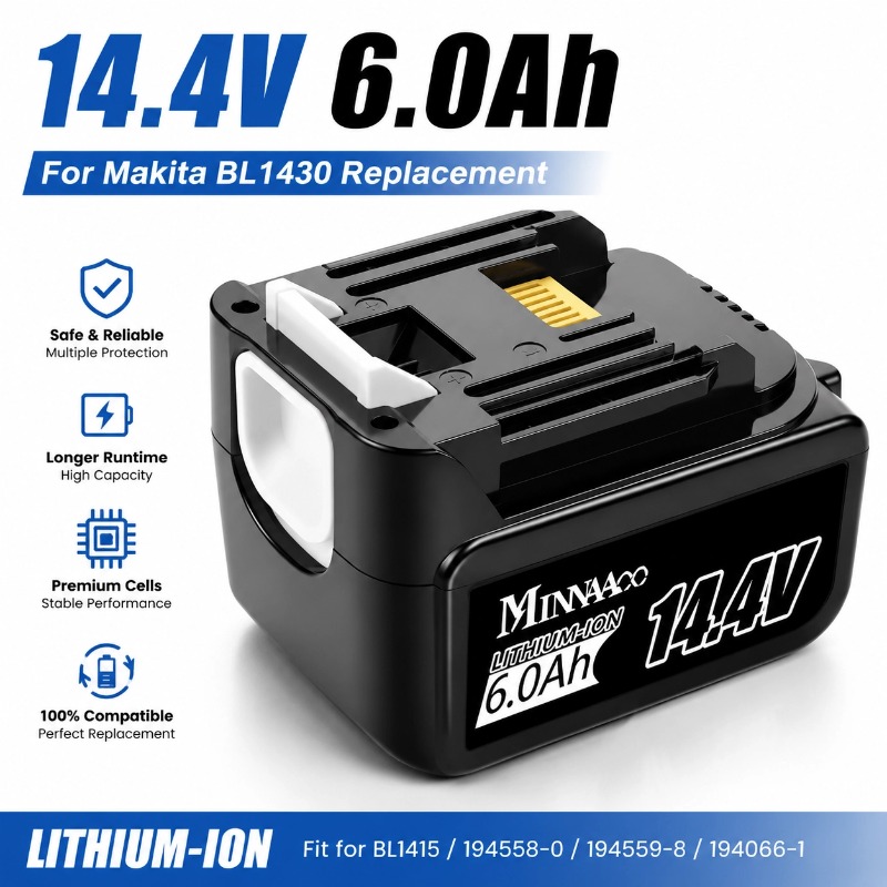 Makita Drill Hp1640 - Voor Makita 14.4V 6.0Ah 5.0Ah Lithium-ion