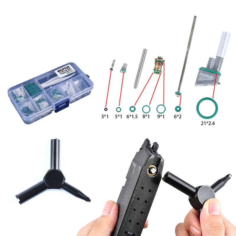 Maintenance Workshop Tools - Groene Platte Siliconen O Ring Afdichting