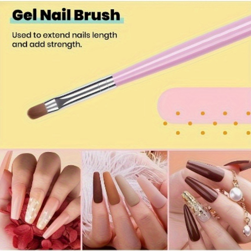 6-delige nagelkunstborstelset, - Chisel Set Wood recensie en prijs