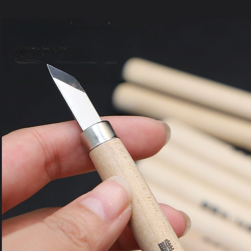 Snijmesset Houten blok rubbere - Chisel Set Wood recensie en prijs